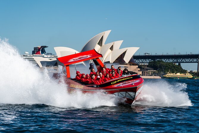30-Minute Sydney Harbour Jet Boat Thrill Ride - Fort Denison Island, Navy Fleet Views, and Cruising Through Sydney’s Water Streets