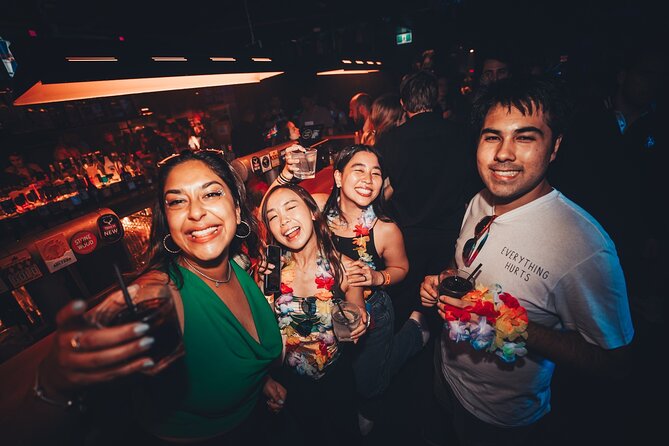 Big Night Out Pub Crawl - The Scary Canary stop: check-in, drink perks, and quick-friend mode