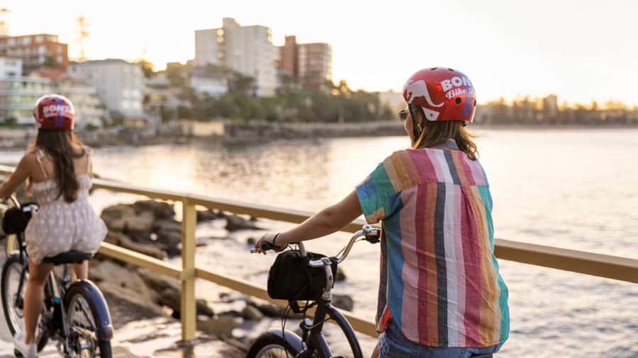 Breathtaking Manly Beach Bicycle and Sunset Cruise Tour - How the Manly Beach ferry, bike, and sunset loop actually feels