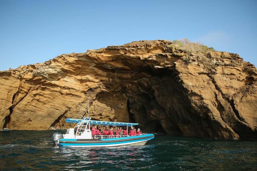 Coastal 2.5-hour Adventure Boat Tour from Newcastle - Inside the rigid inflatable: shade, jackets, and a 20-passenger ride