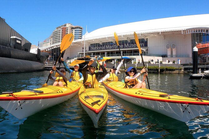Darling Harbour Explorer - Sea Kayaking Tour - The heritage fleet payoff: HMAS Vampire, Advance, and Onslow