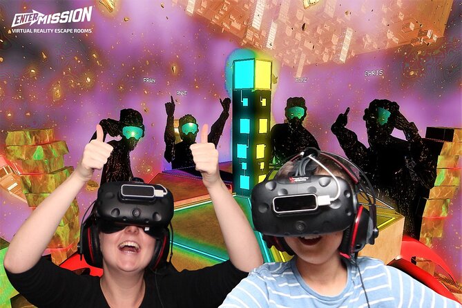 Entermission Sydney 60min Virtual Reality Escape Rooms - The 90-minute flow: lounge coffee, VR mission, 3D photo wall