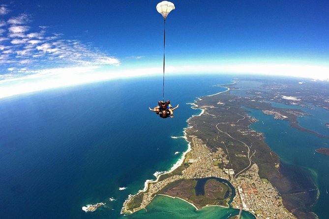 From Sydney: Tandem Skydive Experience over Newcastle Beach - The Plane Ride and the Moment of Jumping Over the Hunter Region