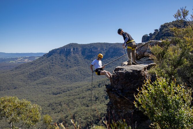 Half-Day Abseiling Adventure in Blue Mountains National Park - The 15 metre rappels: building control before the adrenaline stage