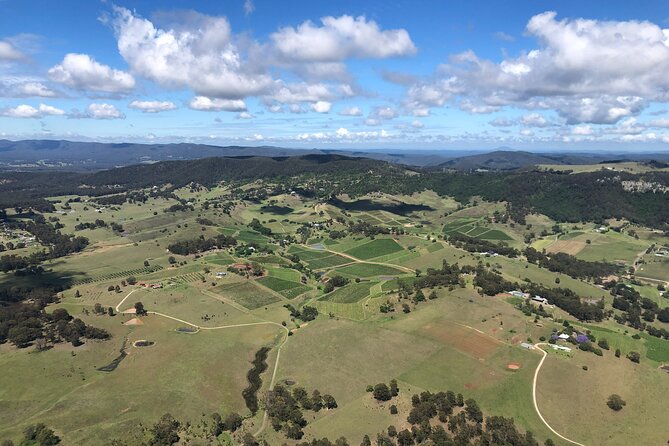 Hunter Valley Romantic Bubbly Breakfast Helicopter Tour from Cessnock - Hunter Valley from above, and why that short flight works