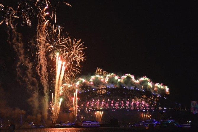 New Years Eve Sydney Harbour Cruise 2026-2027 - Cruising under the icon, then anchoring for the fireworks