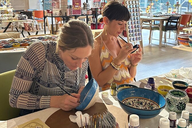 Paint and Sip Classes Sydney: Ceramic Plates & Bowls - BYO Wine Meets Included Tea and Treats