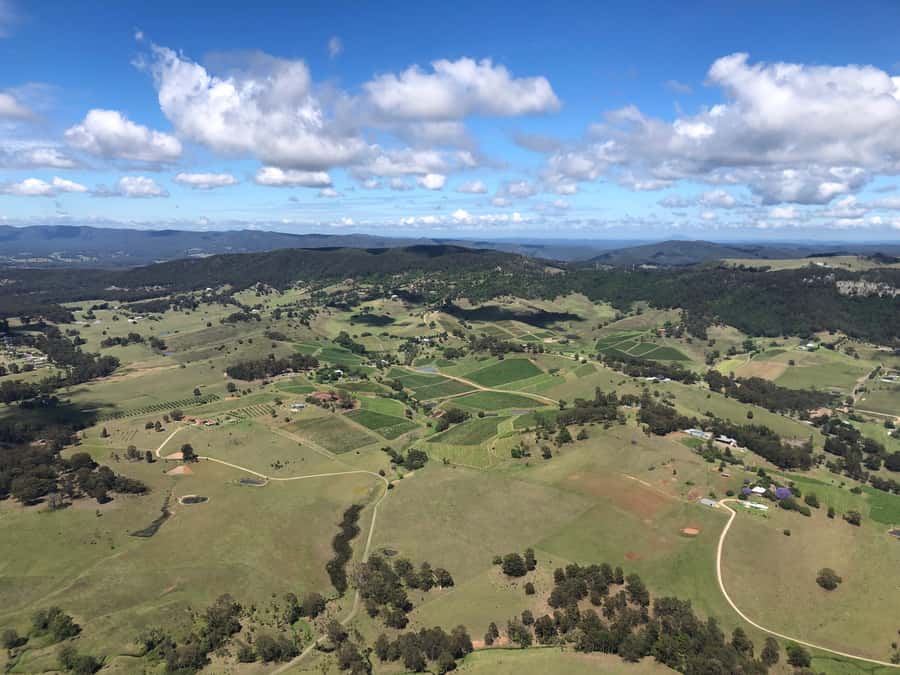 Pokolbin: 10-minute Helicopter Scenic Flight Hunter Valley - Hunter Valley Gardens from above: the view you can actually place
