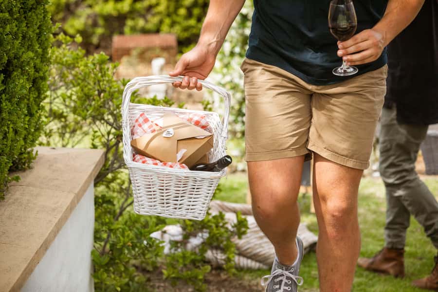 Pokolbin: Picnic & Wine Tasting at Audrey Wilkinson Vineyard - Your picnic hamper among the vines: set up where you want
