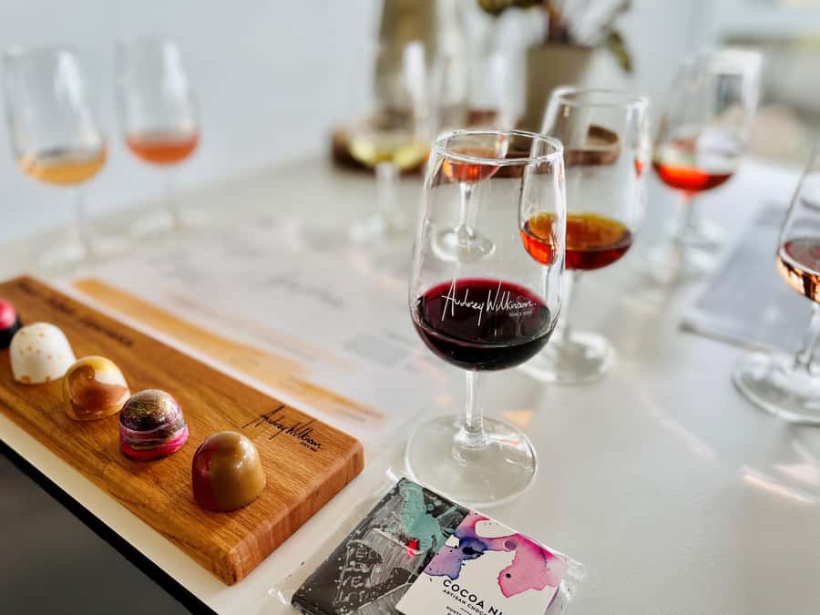Pokolbin: Sweet Indulgence Experience at Audrey Wilkinson - Cellar Door Welcome, Sparkling Wine First