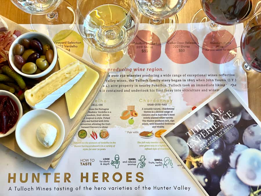 Pokolbin: Tulloch Hunter Heroes Wine Tasting & Cheese Board - The private seated setup, and why it changes everything