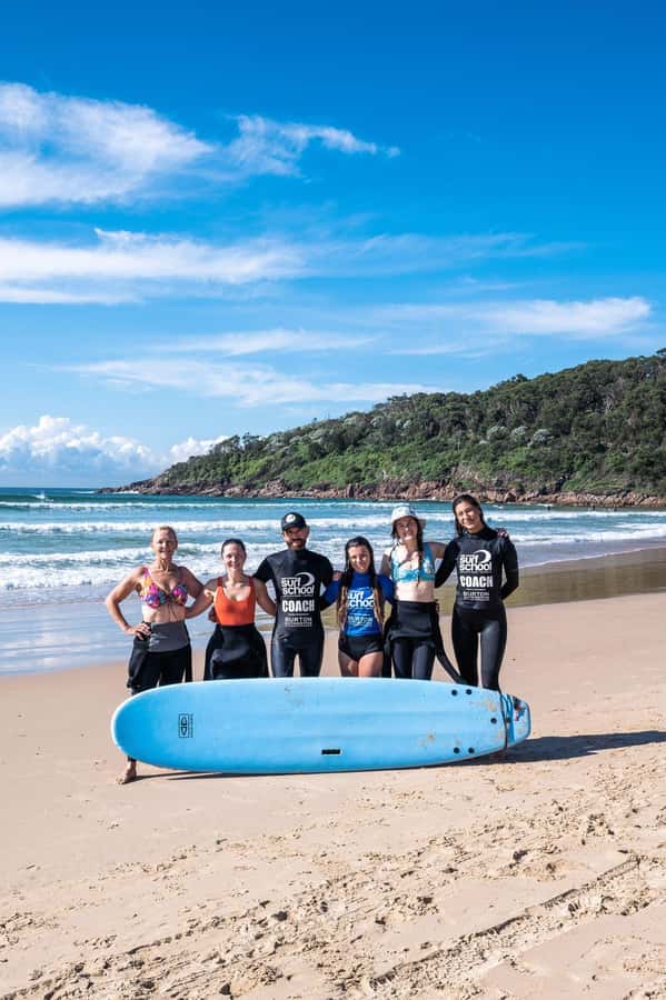 Port Stephen: One Mile Beach Group Surf Lesson - Group size up to 16: why it helps you learn faster