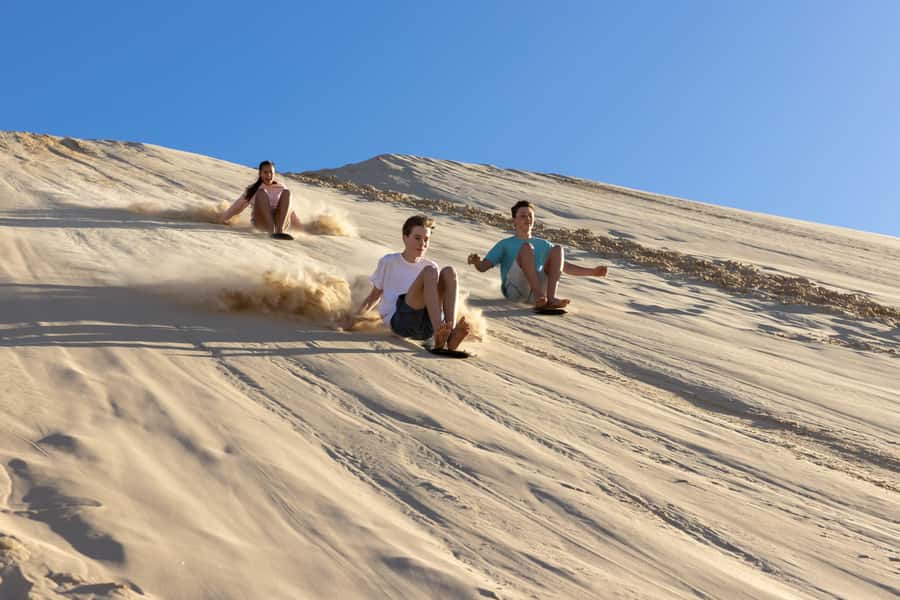 Port Stephens: Unlimited Sandboarding & 4WD Sand Dune Tour - Where you start at Birubi Beach and what the 90 minutes actually includes
