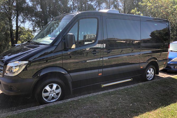 Premium Private Transfer FROM Sydney Airport to Sydney CBD/Downtown 1-11 people - Your minivan setup: space for up to 11 and 11 checked bags