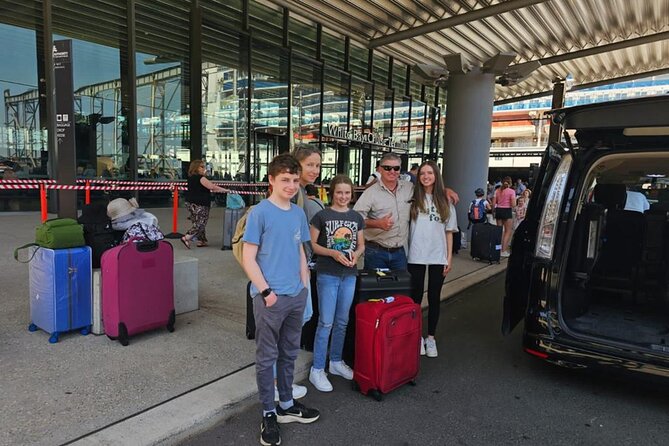 Private Sydney Airport-Sydney CBD, Sydney City, Cruise Terminal - What the Route Feels Like: CBD, Suburbs, Sydney Olympic Park, and Cruise-Terminal Drops