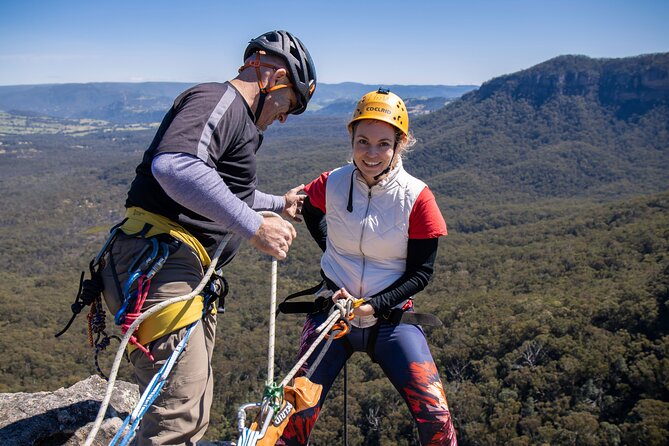 Small-Group Full-Day Rock Climbing Adventure from Katoomba - Abseiling practice for controlled confidence