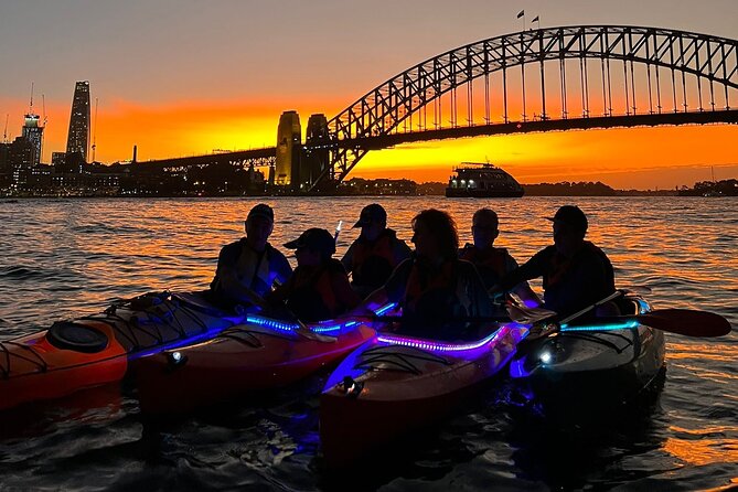 Sunset Paddle Session on Sydney Harbour (single kayak) - Stop 1: Harbour Bridge at Evening Lights (and Maybe Underneath)