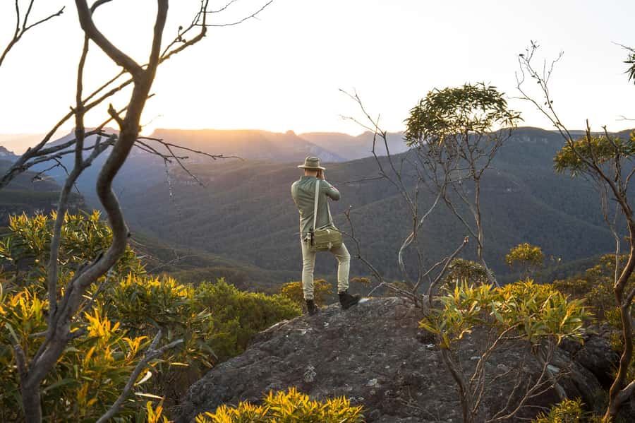 Sydney: Blue Mountains Kangaroos, Wilderness and Sunset Tour - Wilderness walking in Blue Mountains National Park, what the effort feels like