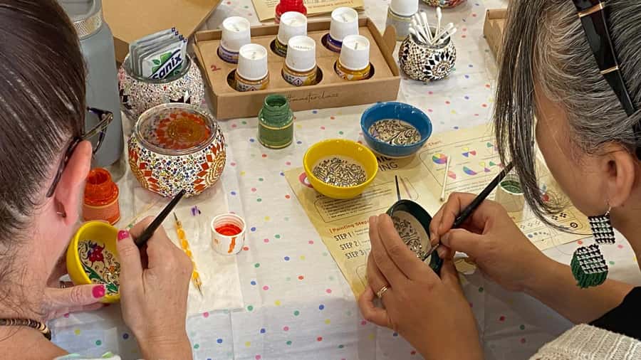 Sydney: Ceramic Plates & Bowls Paint and Sip Classes - Step-by-step guidance that keeps you from freezing