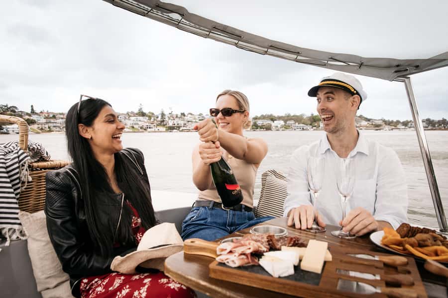 Sydney: Electric Boat Rental from Cabarita Point - The Boat: Danish Picnic Style Meets Recycled PET Construction
