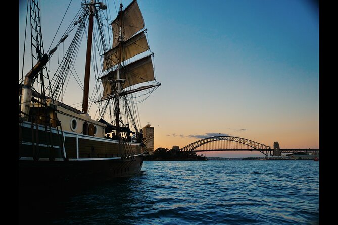 Sydney Harbour Tall Ship Twilight Dinner Cruise - Twilight looks better from the rigging