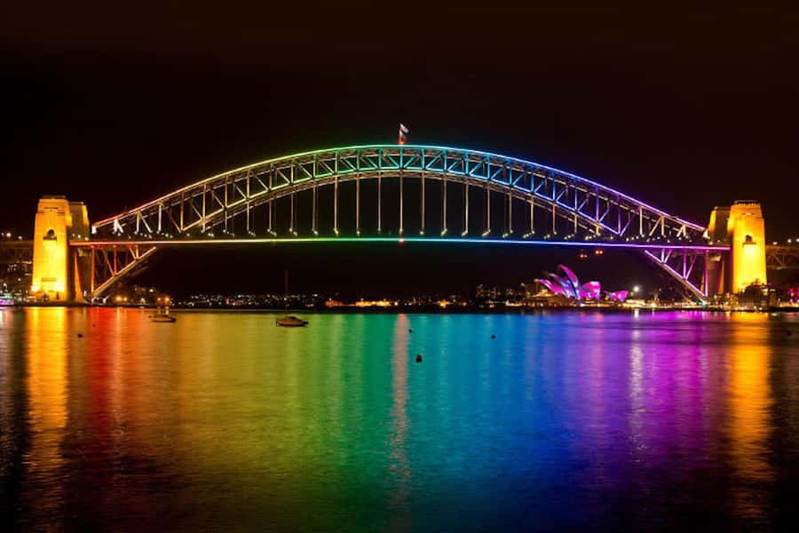 Sydney: Intimate Vivid Harbour Cruise with Canapes - The harbour light show route: Opera House, Harbour Bridge, and more