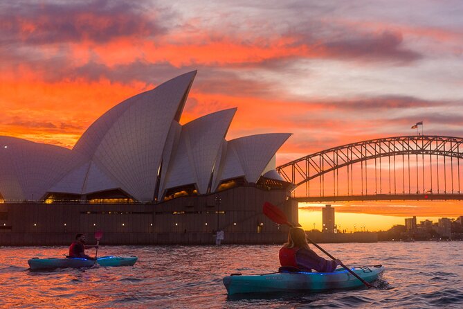 Sydney LED Lit Kayak Tour of the Opera House and Bridge - The LED-lit sunrise and sunset factor, and why timing matters