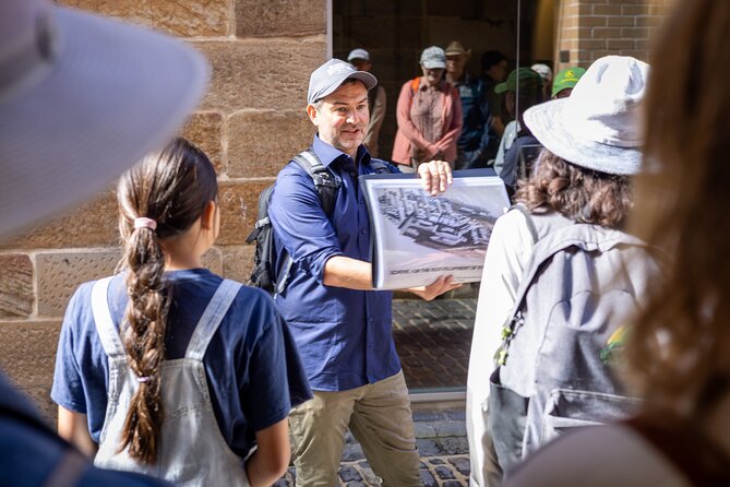 Sydney Origin Story Walk in The Rocks - Dawes Point Park under the Harbour Bridge: Gadigal presence plus military history