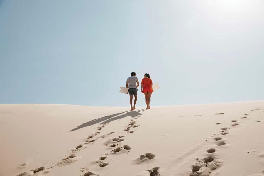 Sydney: Port Stephens Dolphin Watching & Sand Dunes Day Tour - Nelson Bay time: free hours where you can reset