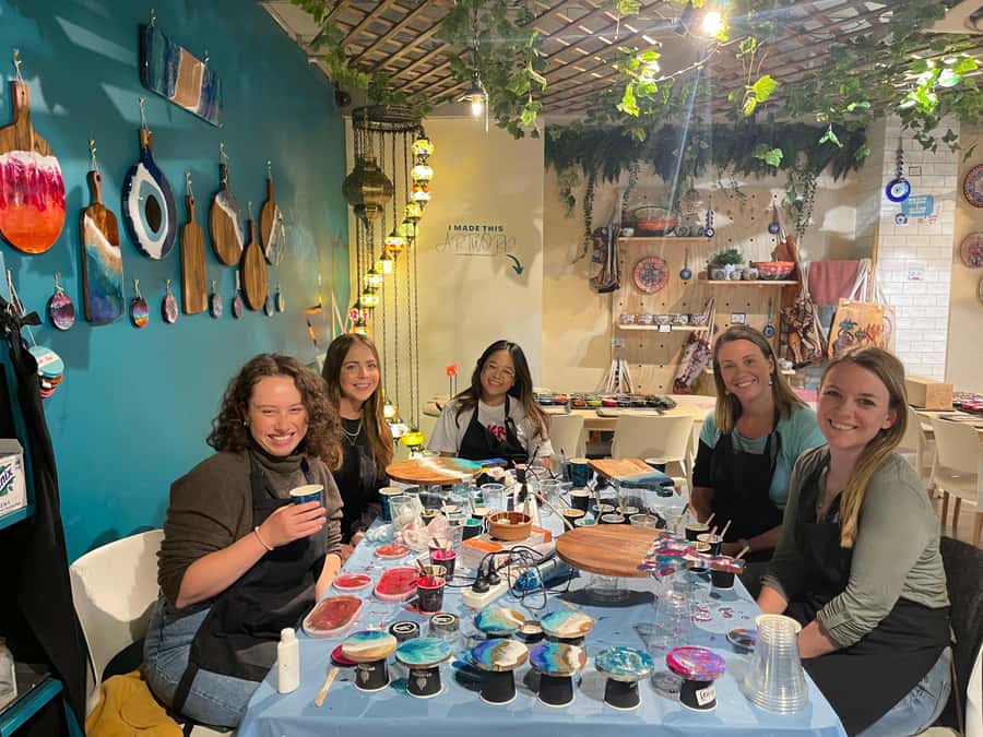Sydney: Resin Art Classes - Cheeseboards & Coasters - Getting There: Meet at Art Masterclass Sydney