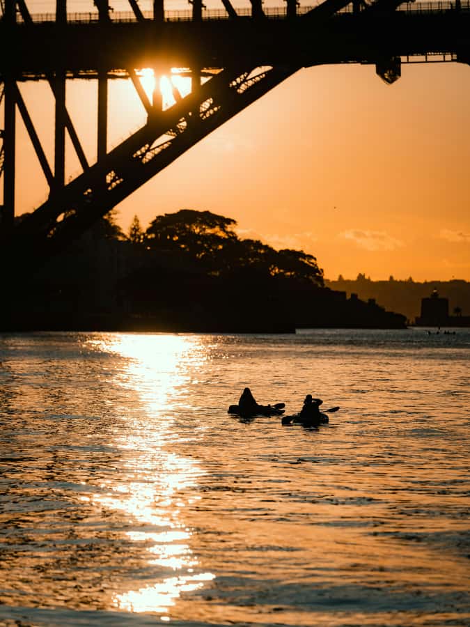 Sydney: Sunset Kayak - Opera & Harbour Bridge Tour (5p. max) - Meeting at Lavender Bay, with the briefing that makes you feel ready