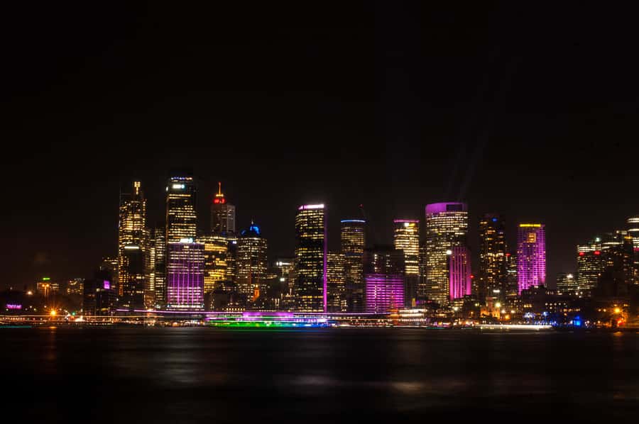 Sydney: Vivid Festival of Light Harbor Cruise with Dinner - The Light Route: Opera House, Customs House, and the Maritime Museum