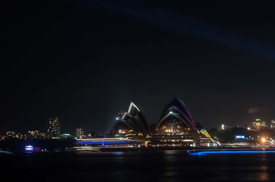 Sydney: Vivid Festival of Light Harbor Cruise with Dinner - The Onboard Vibe: Crew Help and a Fun Festival Mood