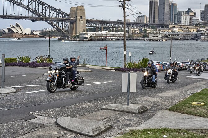 The 3 Bridges Harley Tour - see the main iconic bridges of Sydney on a Harley - Entering the ride: Circular Quay start and a tight one-hour plan