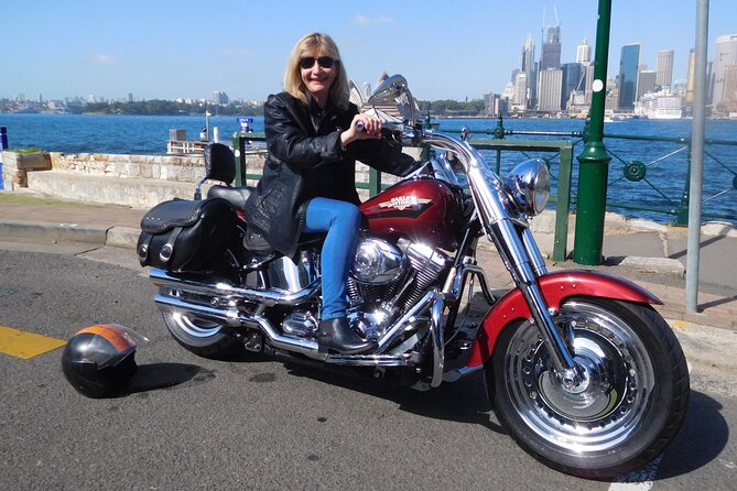 The 3 Bridges Harley Tour - see the main iconic bridges of Sydney on a Harley - Gladesville Bridge, plus the view east you cannot fake