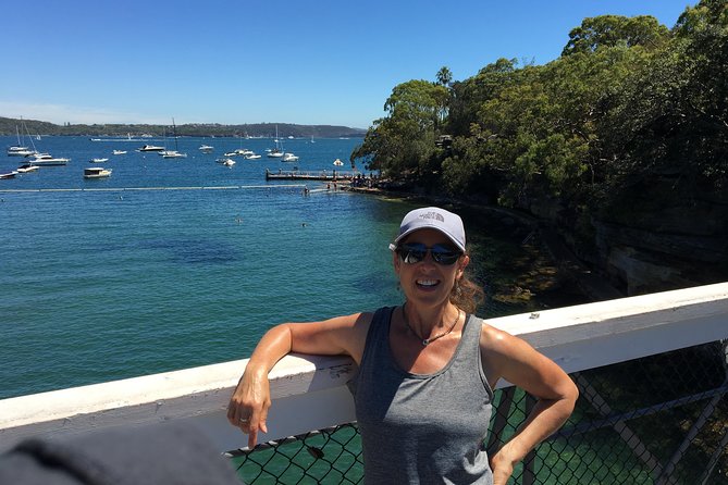 The Top Ten Hidden Harbour Beaches Tour with Jen - Rose Bay Wharf start, then straight into harbour reality