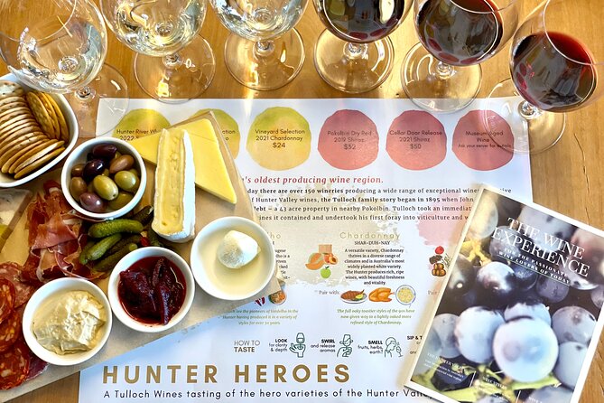 Tulloch Wines Hunter Heroes Wine Tasting with Local Cheese & Charcuterie Board - Key Things to Know Before You Go