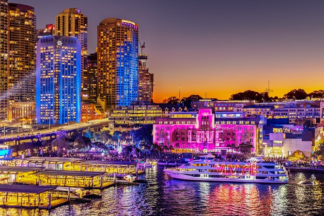 Vivid Sydney Lights and Fireworks Sightseeing Cruise - Starting From King Street Wharf and What to Expect in 1 Hour 40 Minutes